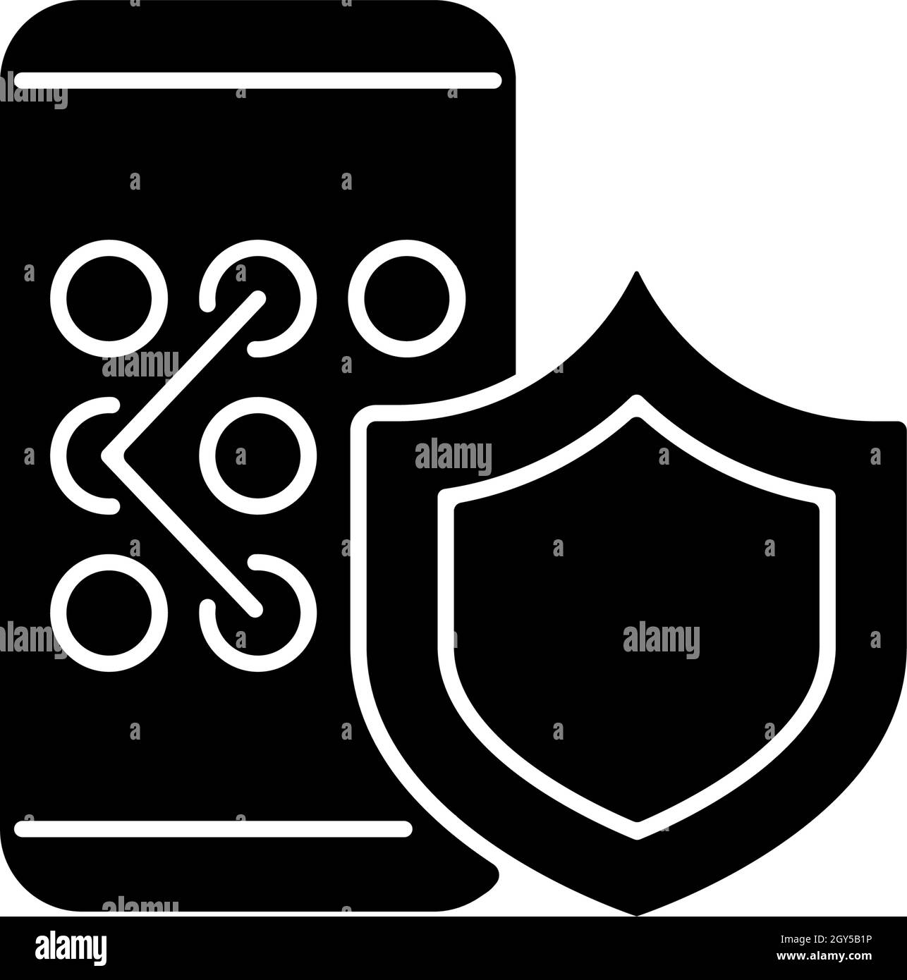 Phone unlock black glyph icon Stock Vector Image & Art - Alamy