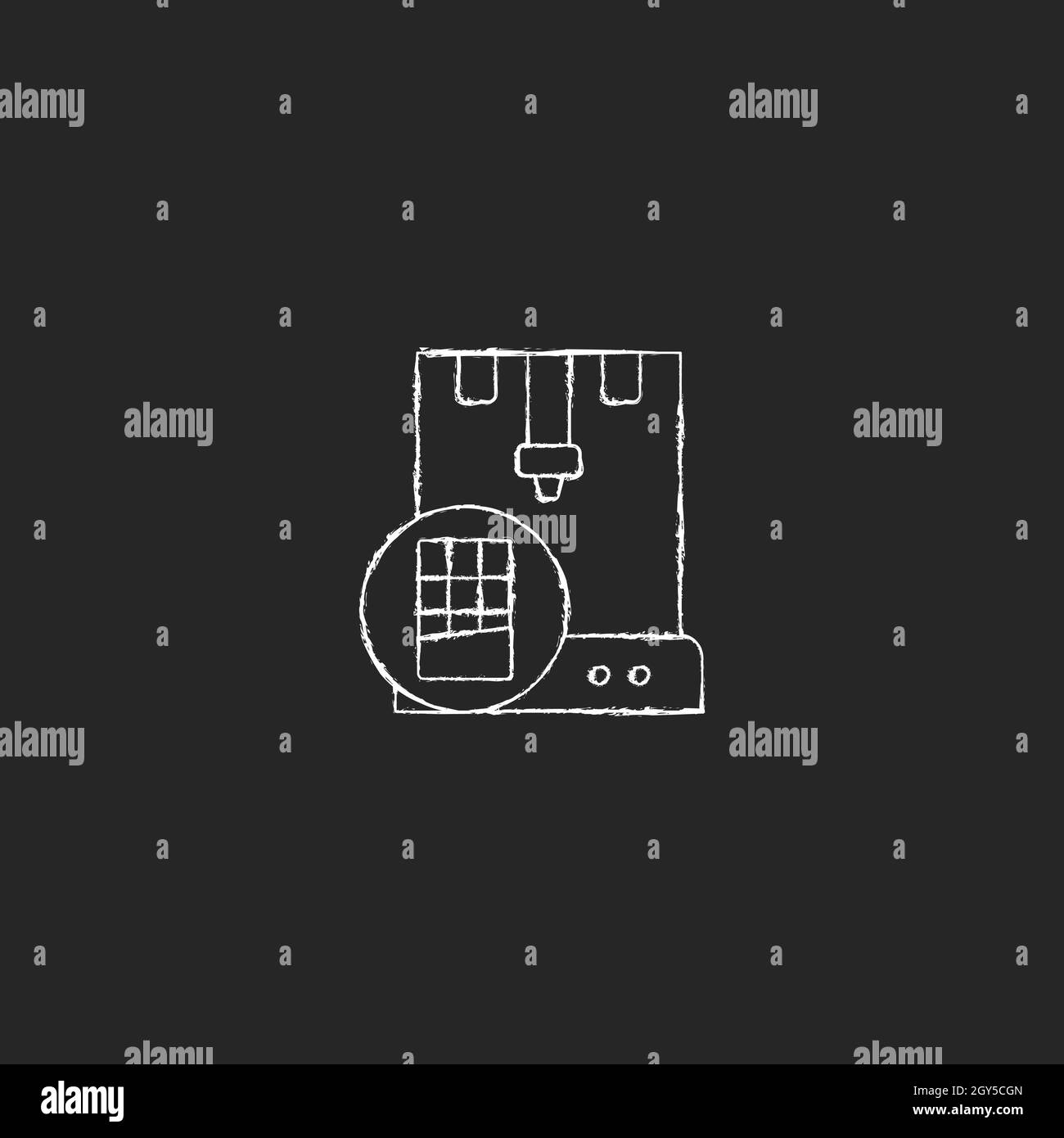 3d printed food Stock Vector Images - Alamy