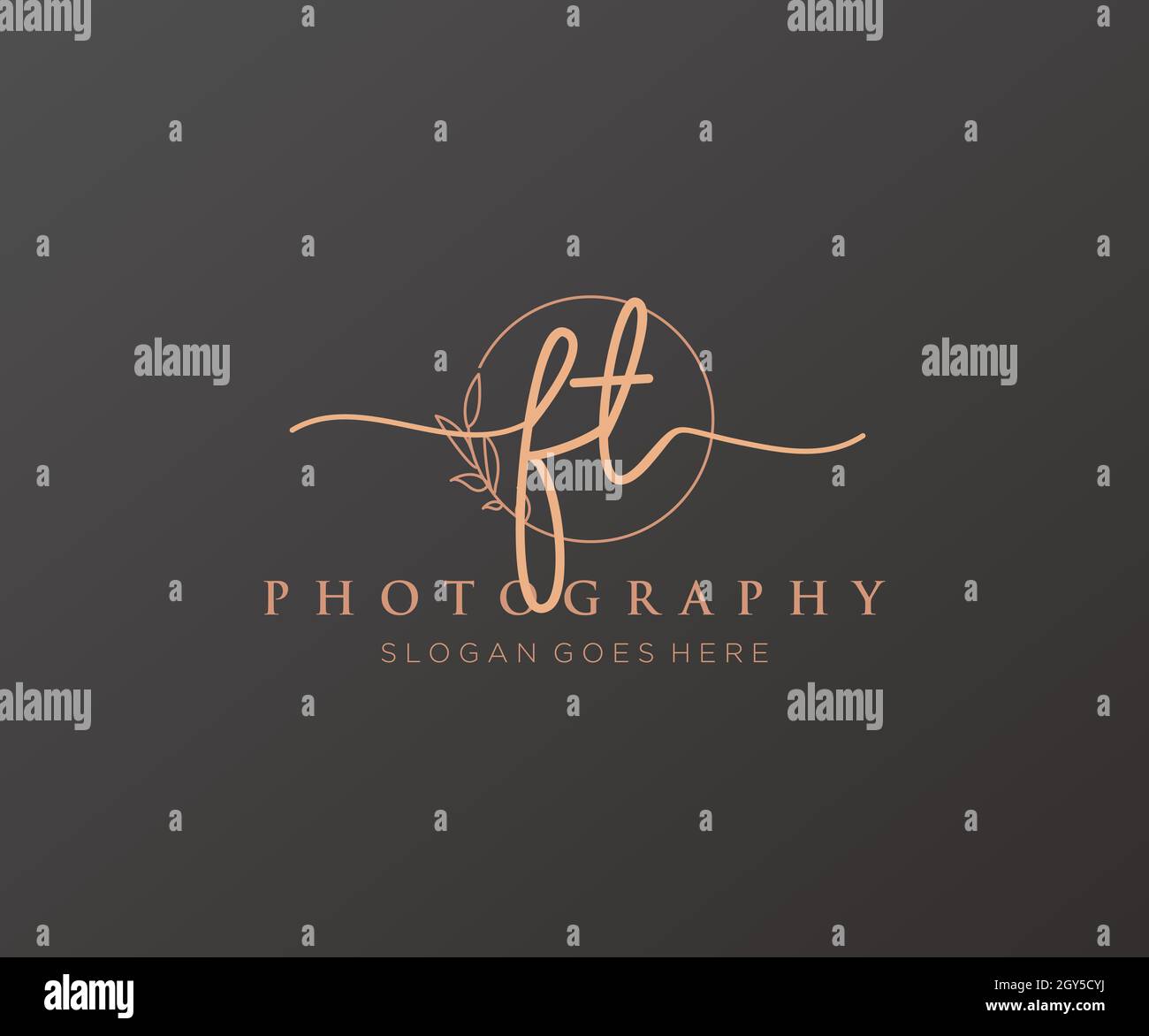 FT feminine logo. Usable for Nature, Salon, Spa, Cosmetic and Beauty ...