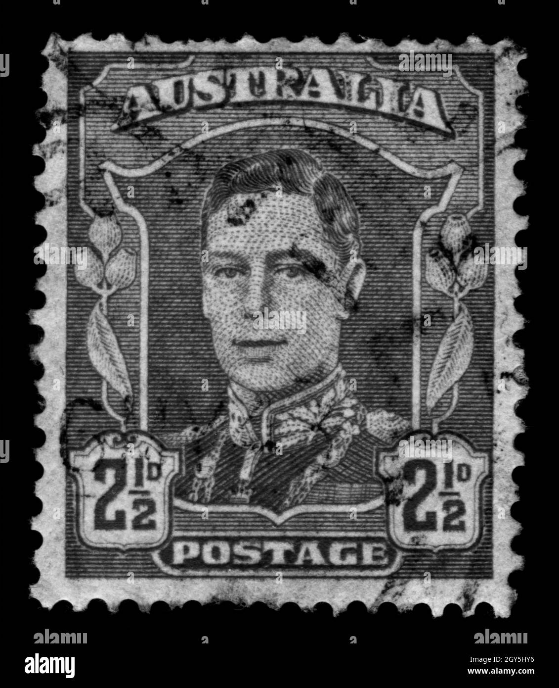 Old australia stamp Black and White Stock Photos & Images - Alamy