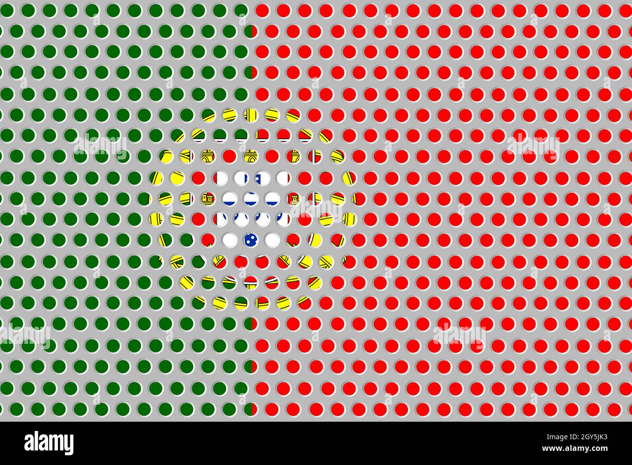 Flag of Portugal on a metal wall background Stock Photo - Alamy
