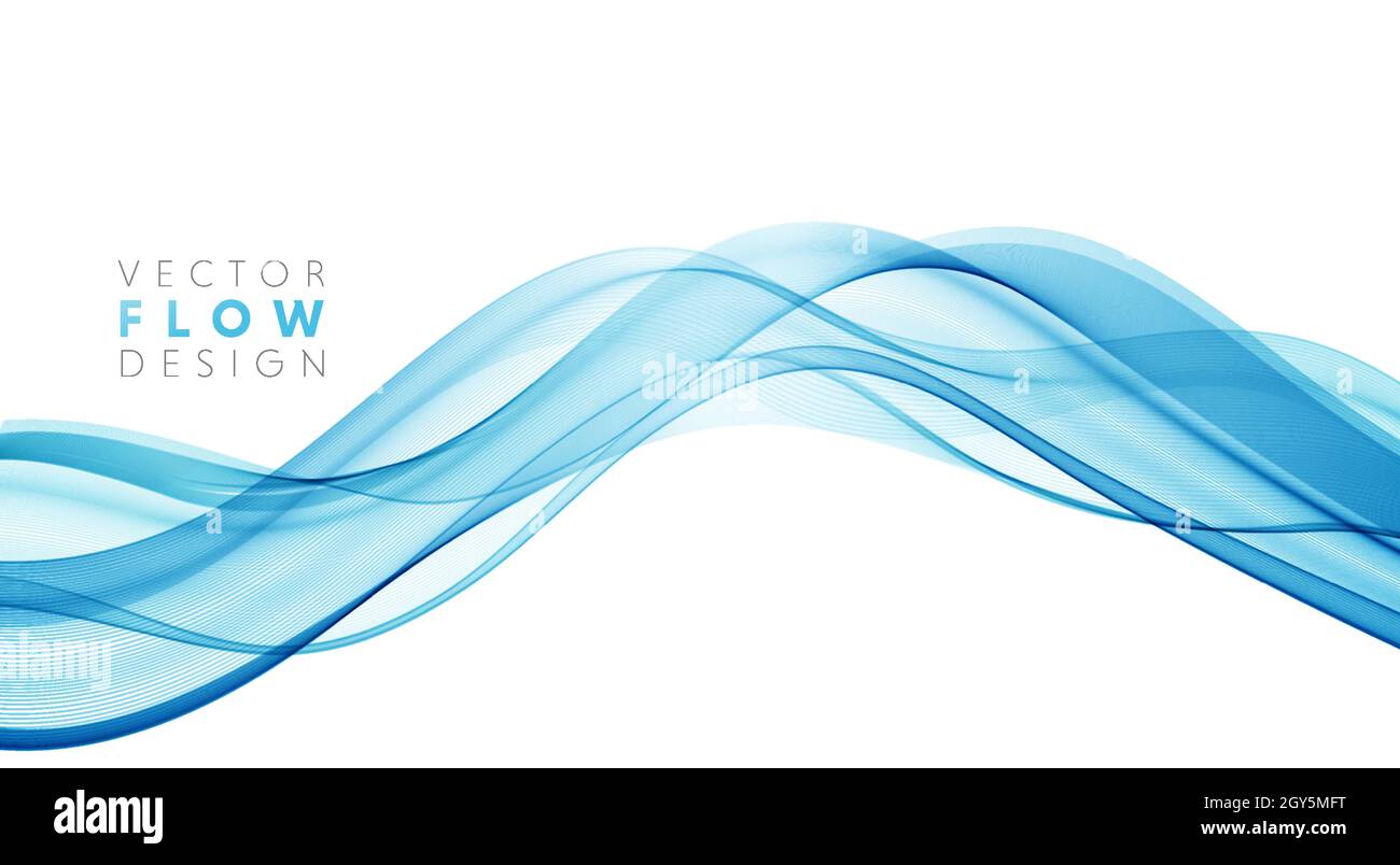 Vector abstract colorful flowing wave lines isolated on white ...