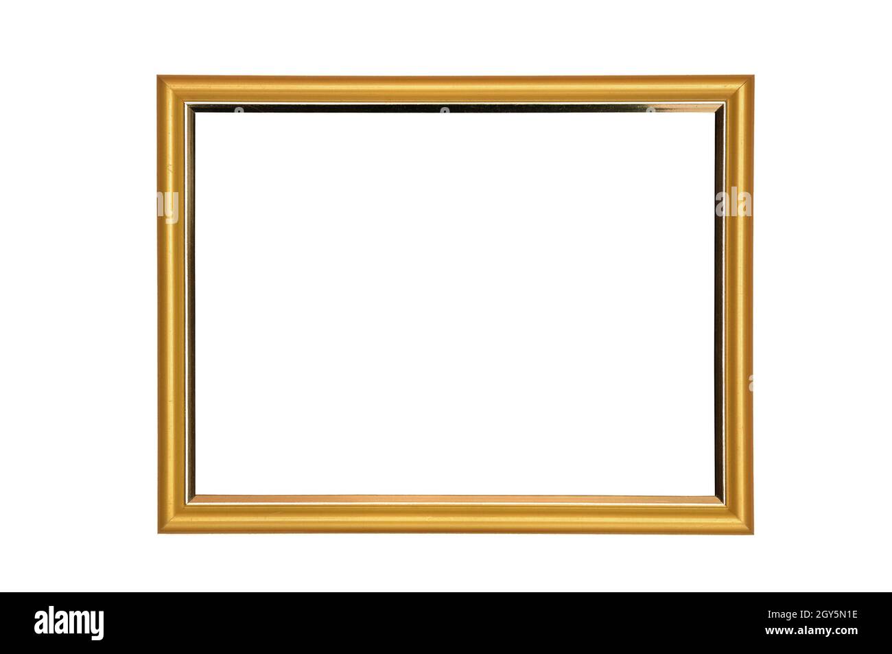 Vintage wooden photo frame on an isolated white background Stock Photo ...