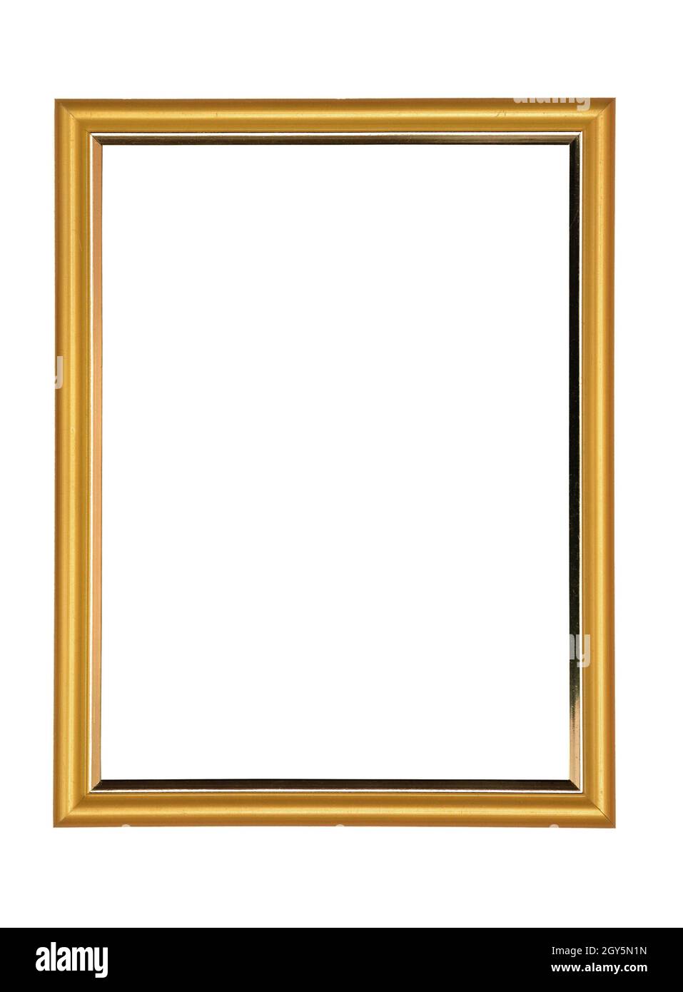 Vintage wooden photo frame on an isolated white background Stock Photo ...