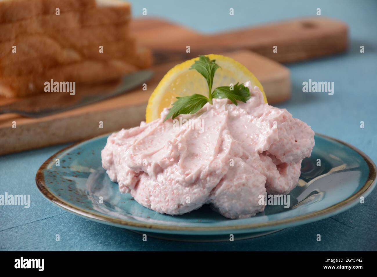 Taramosalata Greek spread Paste (pate) made of ground fish, shrimps