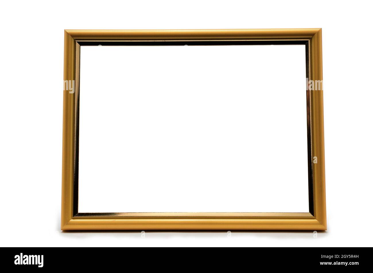 Vintage wooden photo frame on an isolated white background Stock Photo ...