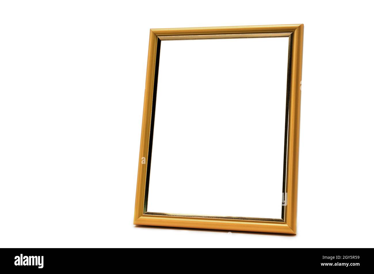 Vintage wooden photo frame on an isolated white background Stock Photo ...