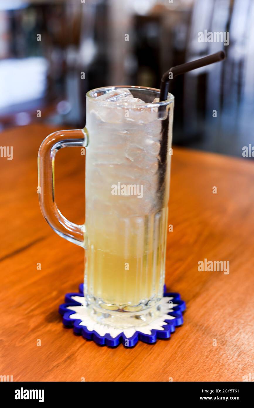 Mix lemon juice with honey Stock Photo Alamy