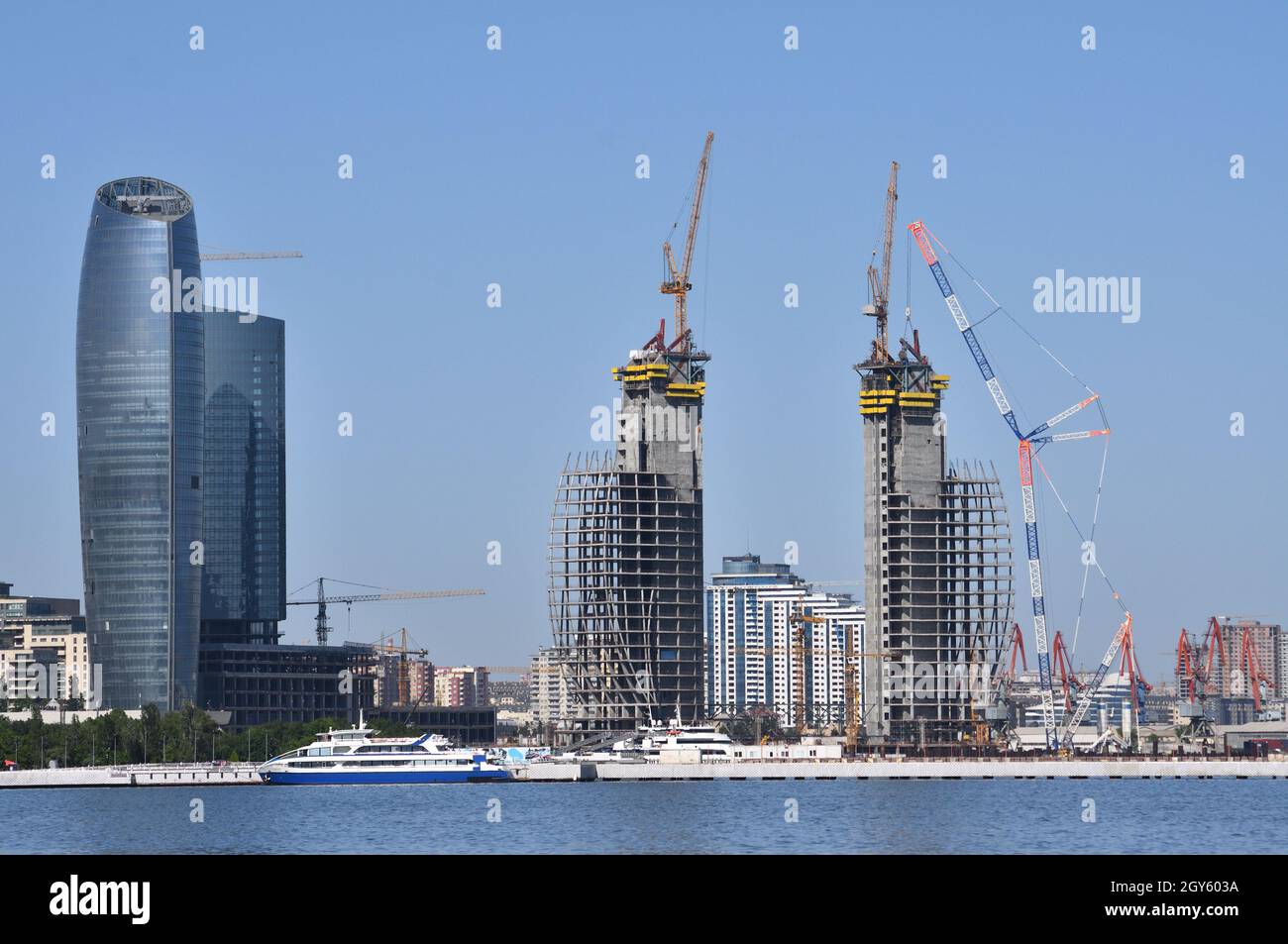Baku is the capital of the Republic of Azerbaijan, the largest industrial, economic and scientific and technical center of Transcaucasia, as well as t Stock Photo