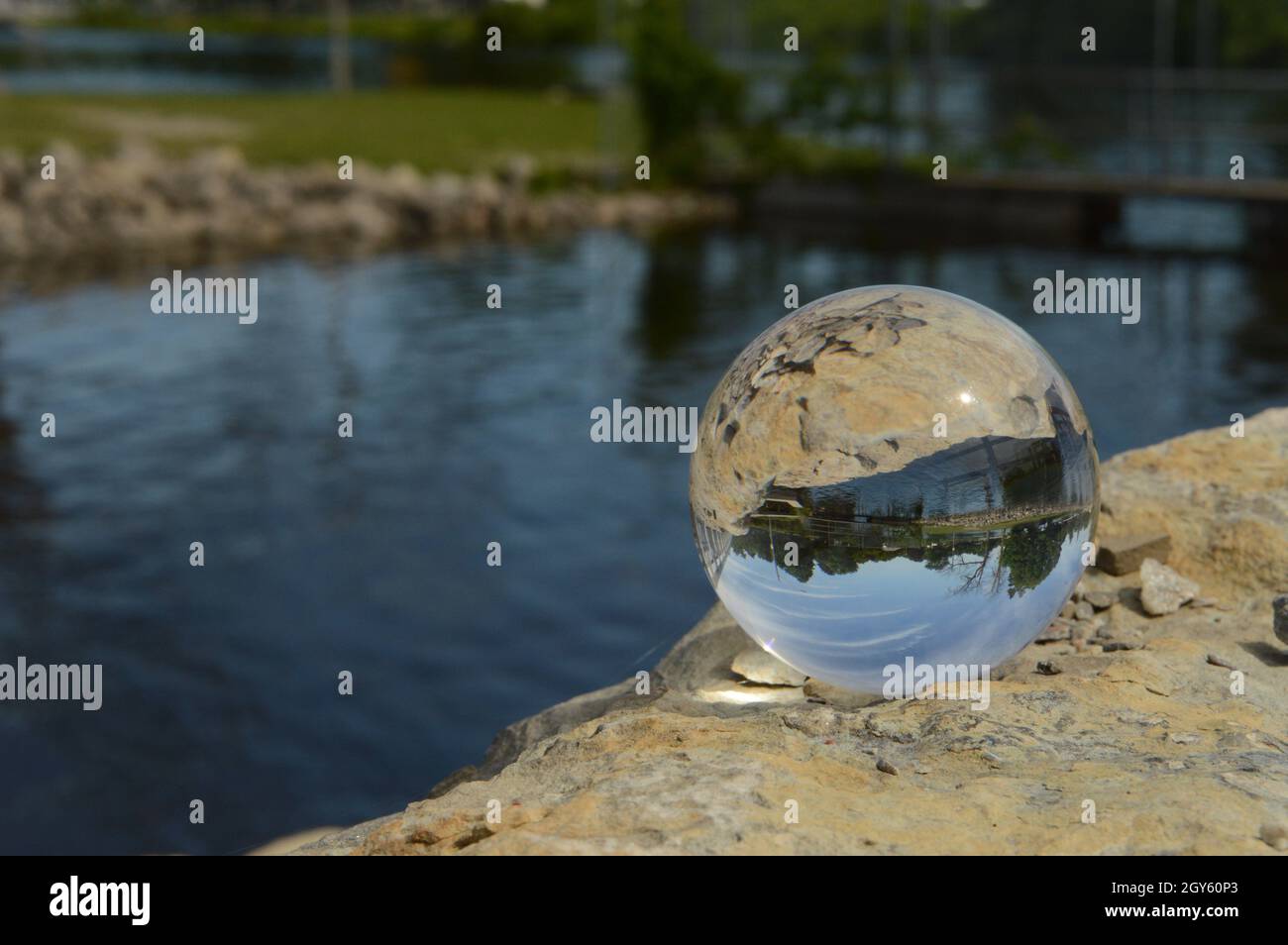 An interesting Crystal Ball used for modern photography props to enhance an image mystic and