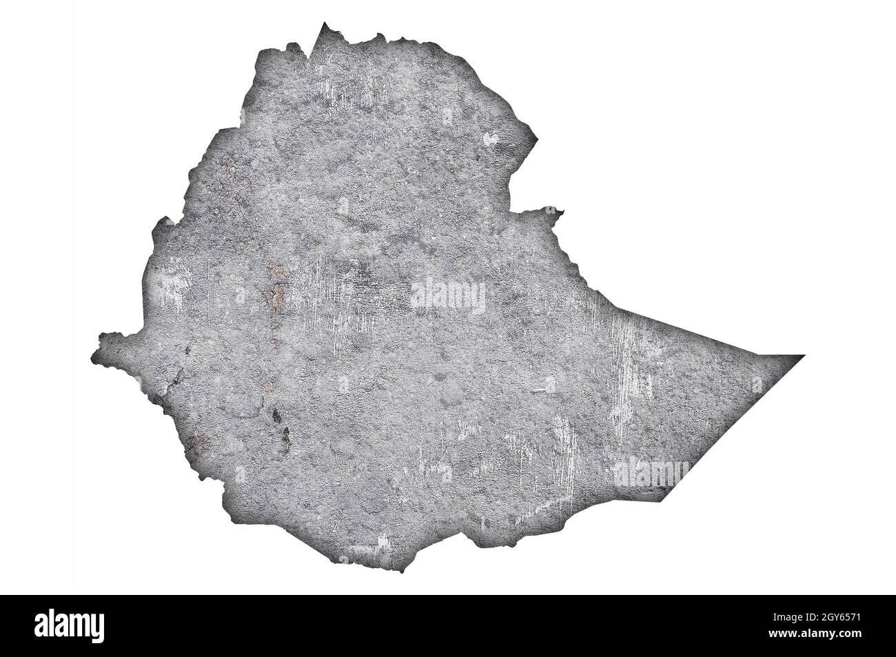Map of Ethiopia on weathered concrete Stock Photo - Alamy
