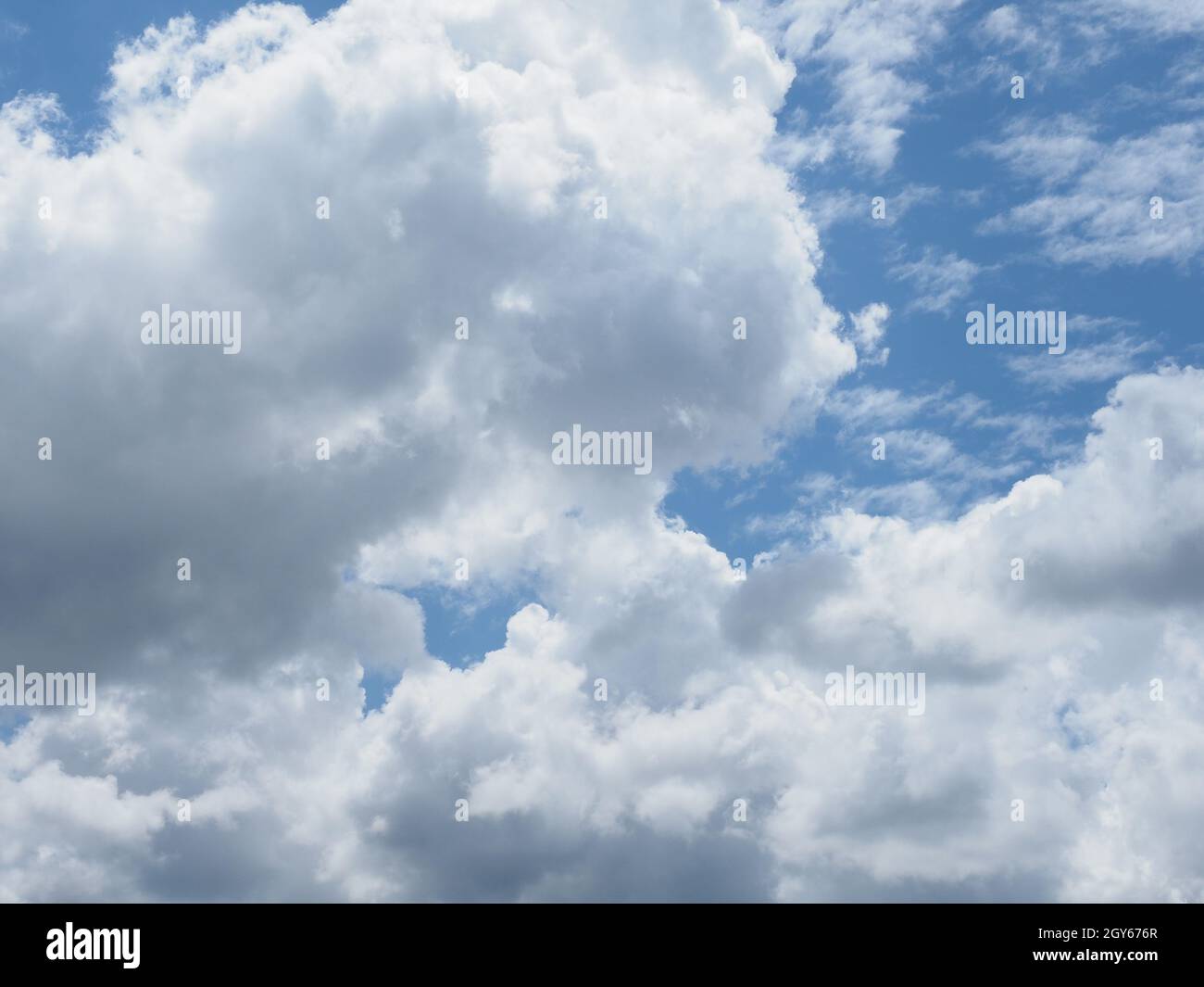 dramatic stormy blue sky with dark clouds useful as a background Stock ...