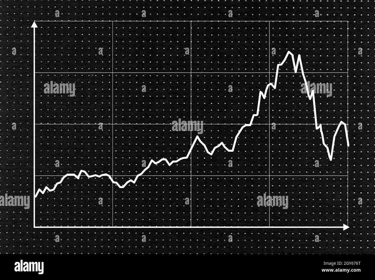 currency exchange chart in white over black Stock Photo - Alamy