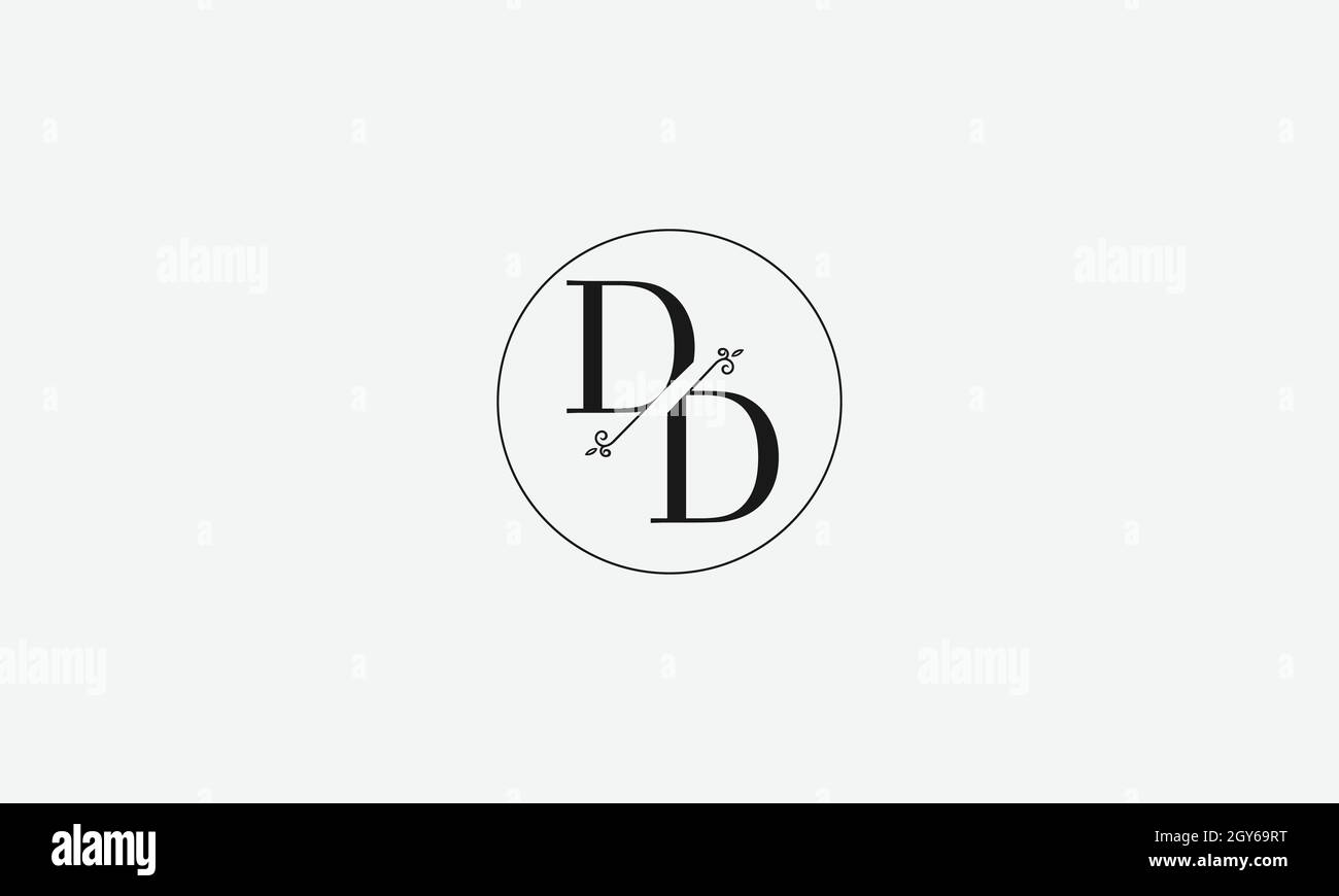 LETTERS DD LOGO DESIGN WITH NEGATIVE SPACE EFFECT FOR ILLUSTRATION USE ...