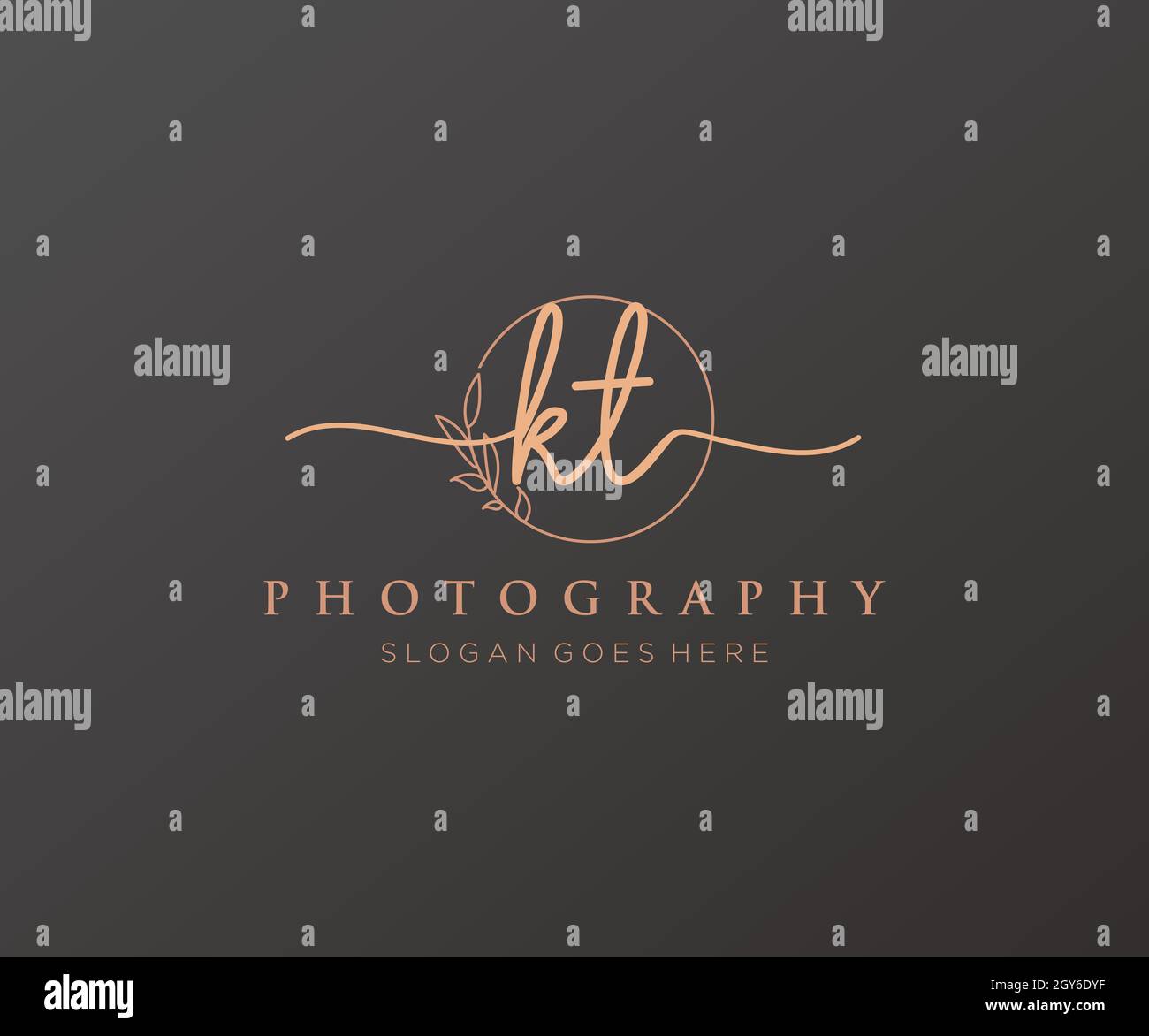 KT feminine logo. Usable for Nature, Salon, Spa, Cosmetic and Beauty ...