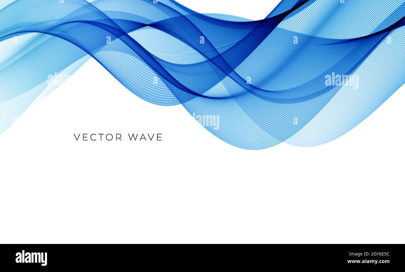Vector abstract colorful flowing wave lines isolated on white ...