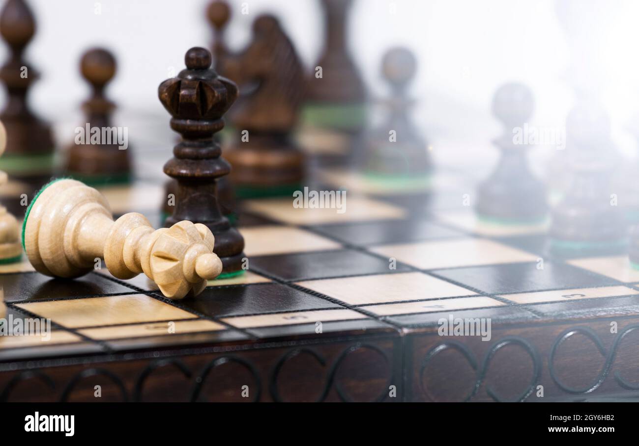 Analysis Chess Game Stock Photo 1129906568