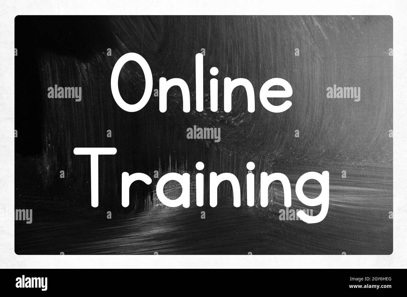 online training Stock Photo