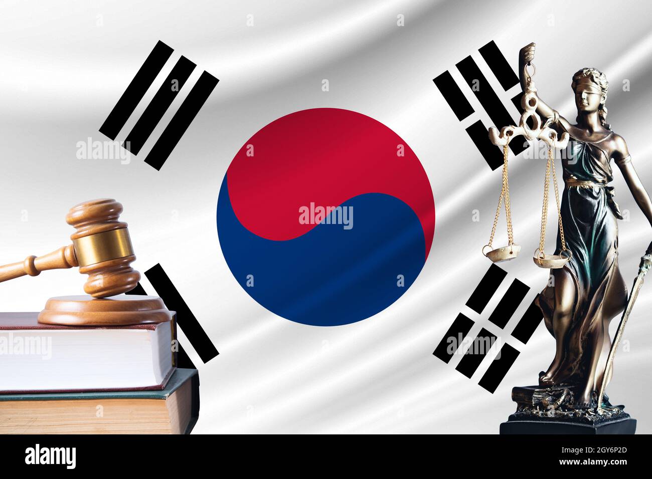 Law and justice in South Korea Statue of themis and the gavel of the