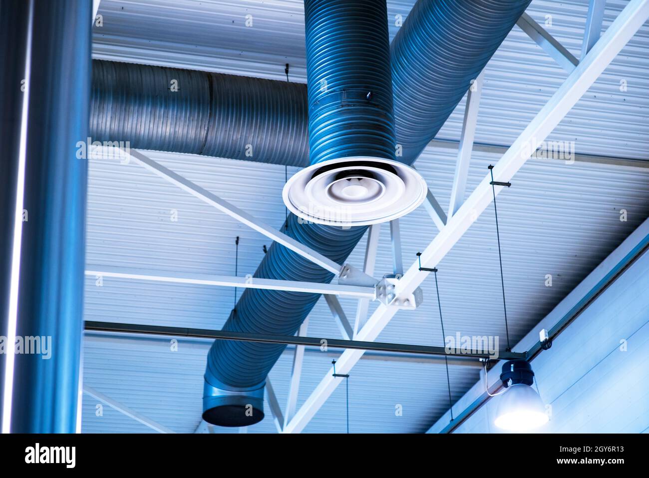 Modern humidifier and air purifier At the factory Stock Photo Alamy