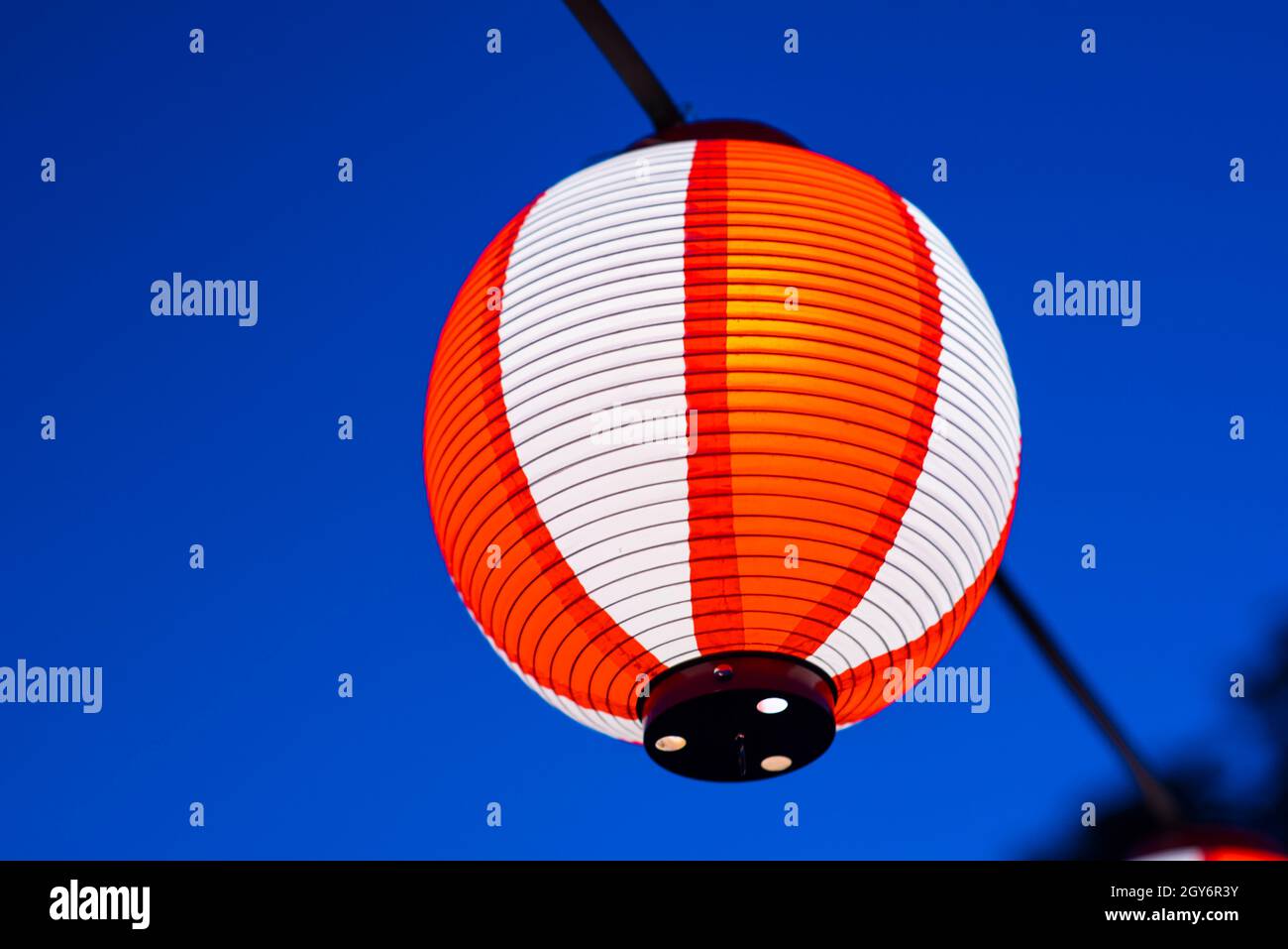 Traditional Japanese lantern Stock Photo Alamy