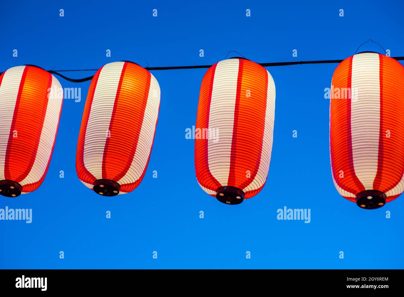 Paper lanterns has been in existent in china, japan and korea for centuries and they are usually made from light materials Abstract background Found i Stock Photo