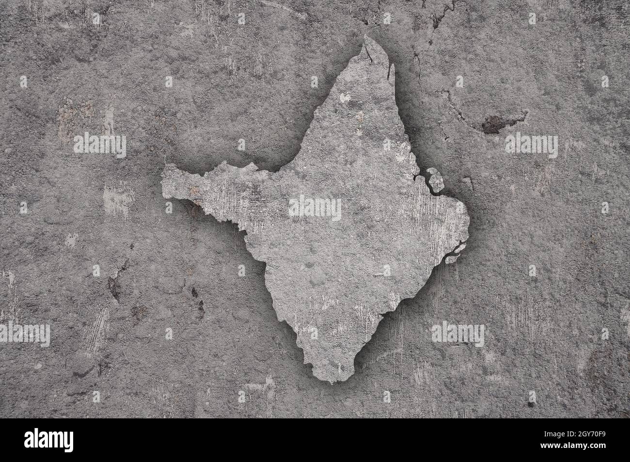Map of Amapa on weathered concrete Stock Photo - Alamy