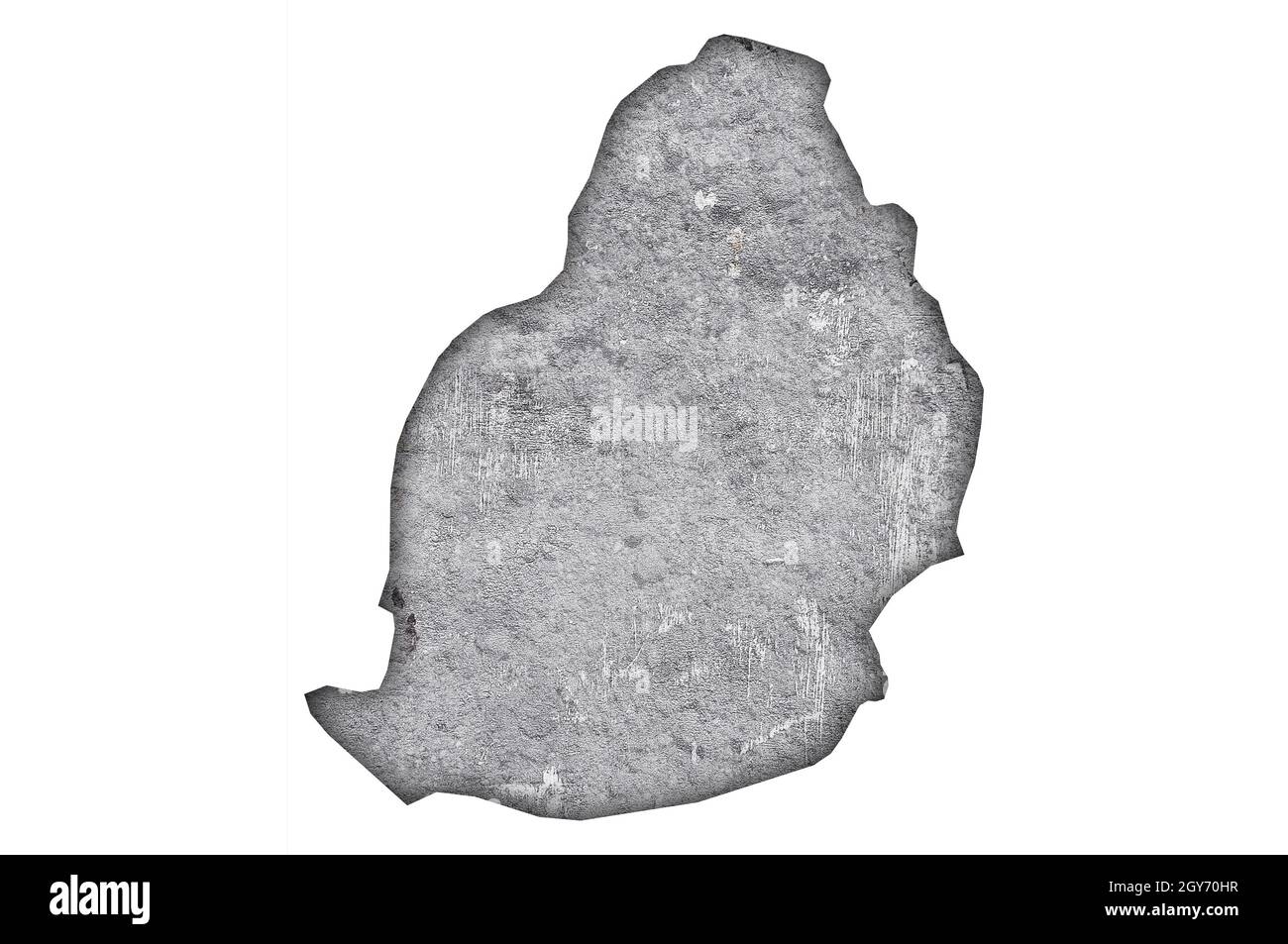 Map of Mauritius on weathered concrete Stock Photo - Alamy