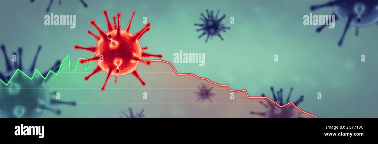 World economy and corona virus concept. The impact of coronavirus on ...