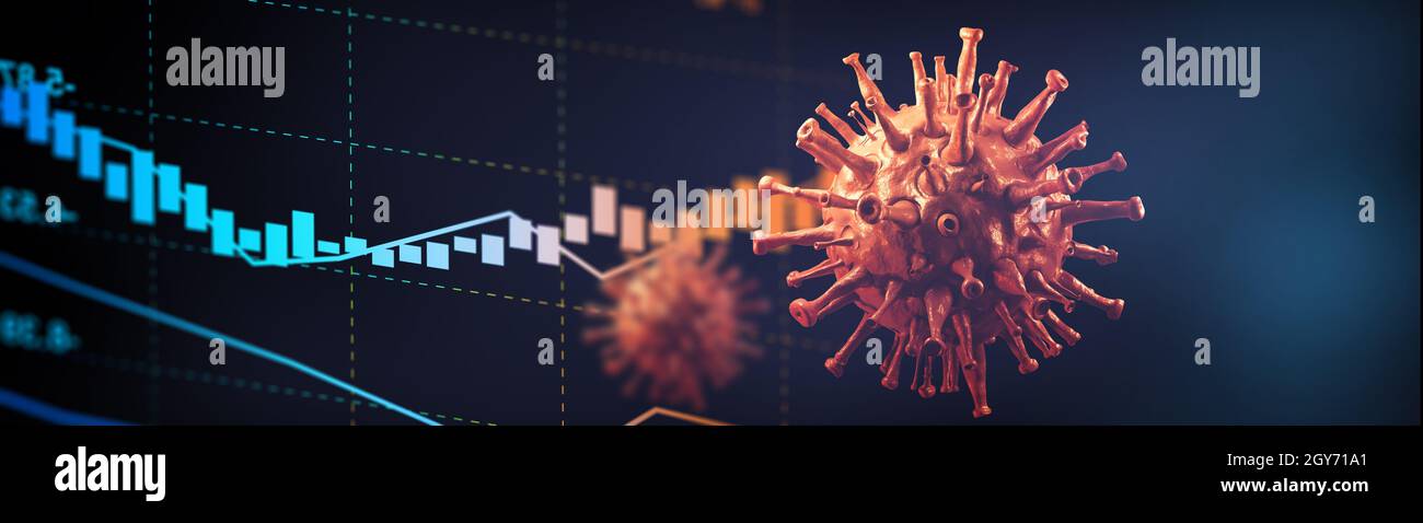 World economy and corona virus concept. The impact of coronavirus on ...