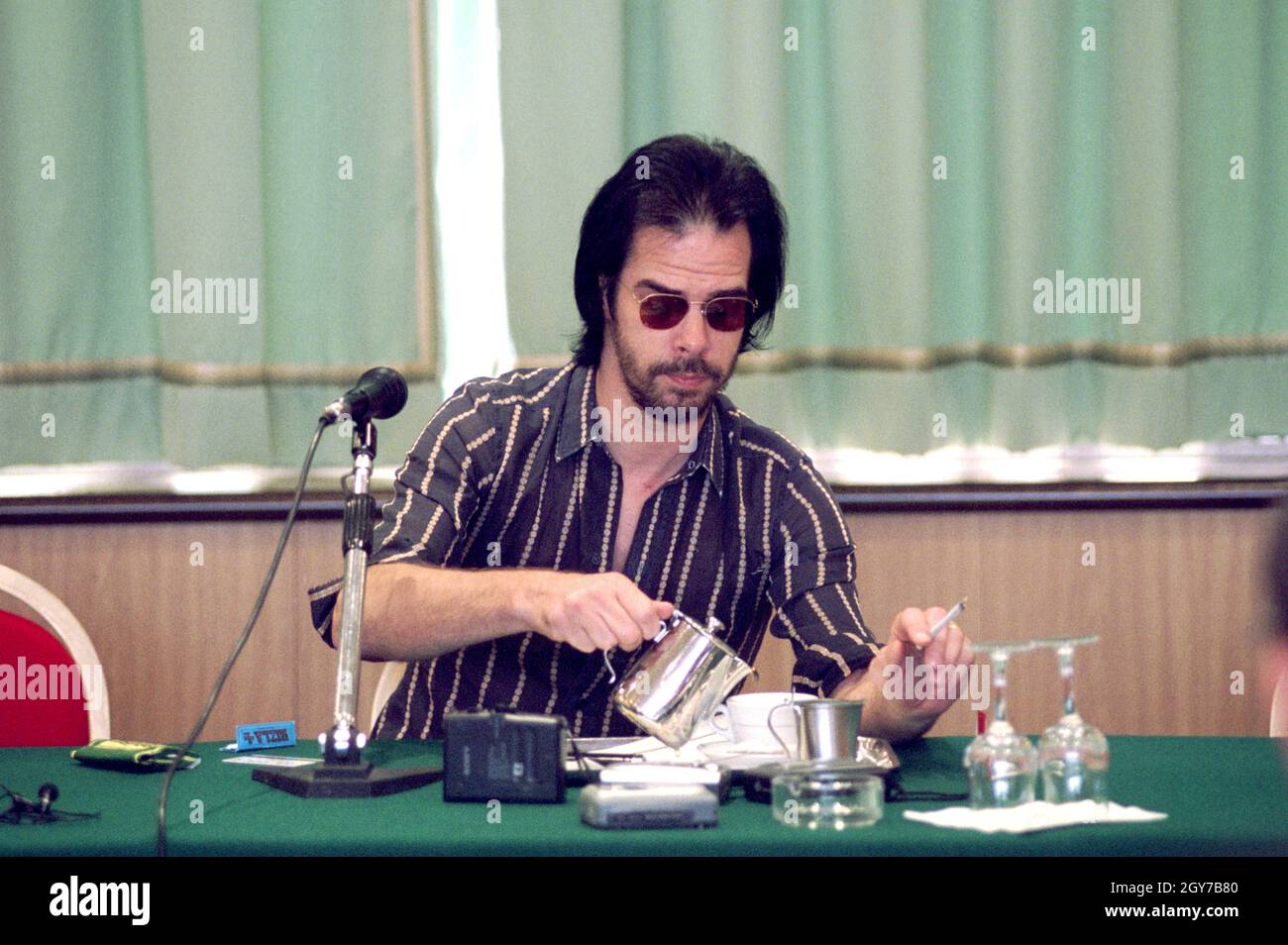 Nick cave smokes a cigarette hi-res stock photography and images