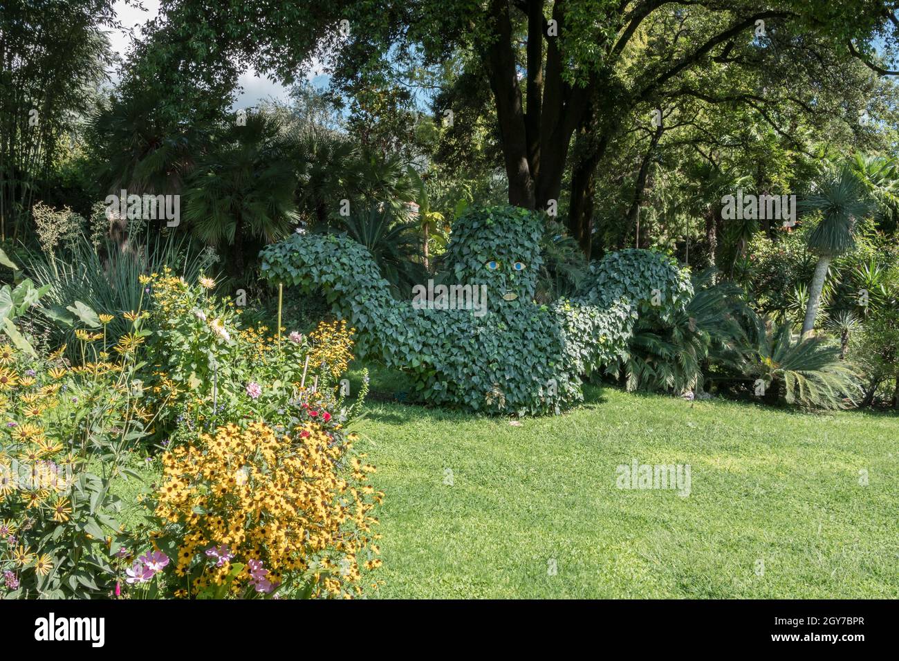 André Heller Botanical Garden. Gardone Riviera (BS), ITALY - August 25, 2020 Stock Photo