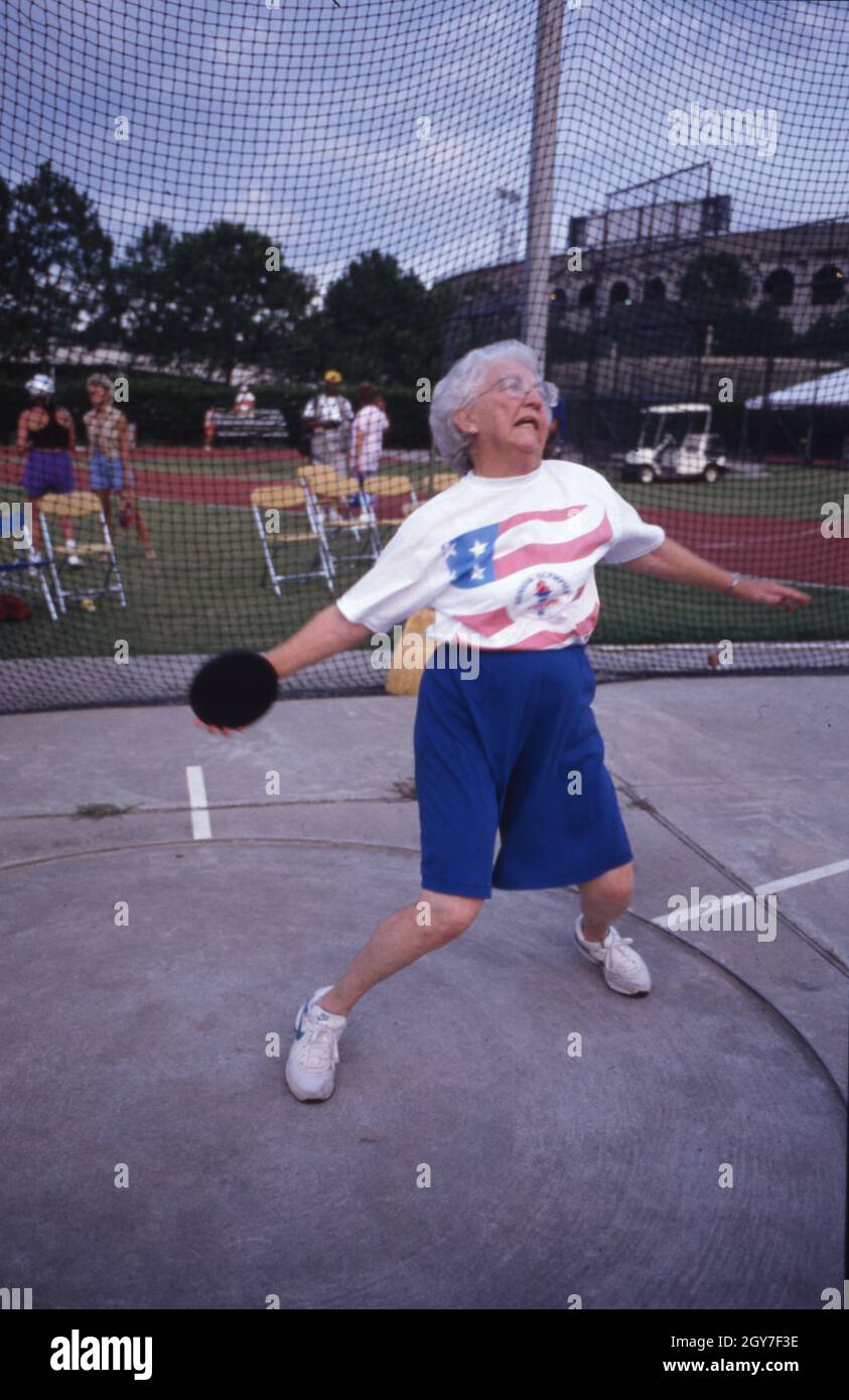 Baton Rouge Louisiana USA, August 1993 Female track and field