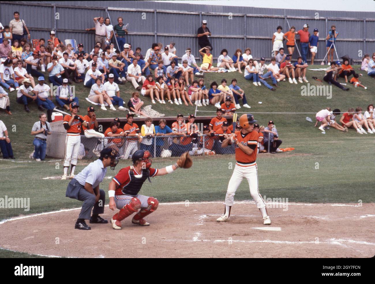 Austin Texas USA, May 1995: Overflow crowd watches high school baseball playoff game. ©Bob Daemmrich Stock Photo