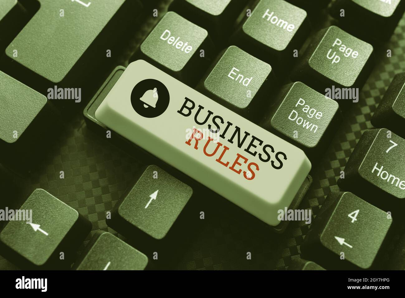 Conceptual caption Business Rules, Internet Concept the principles ...