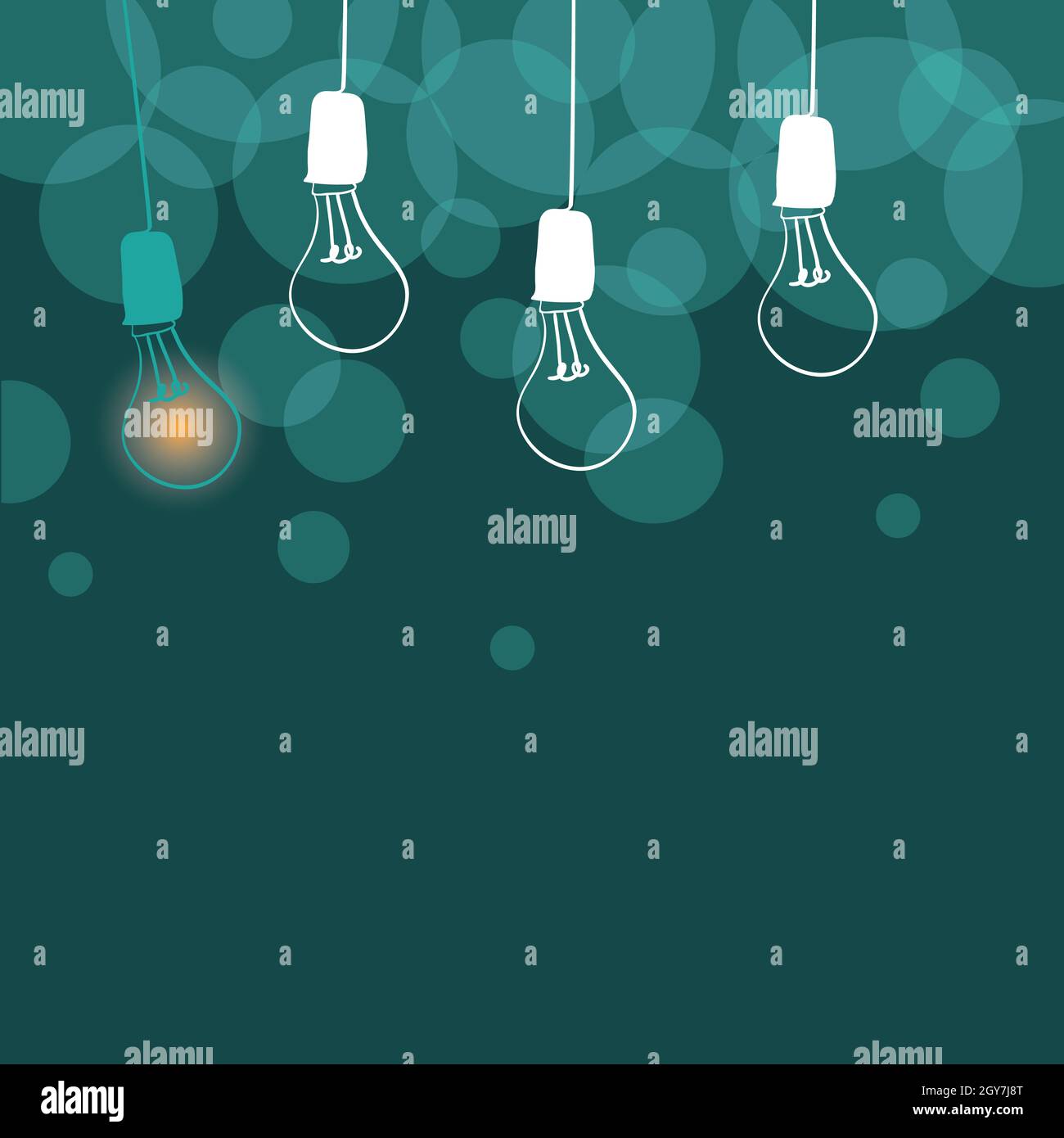 Abstract Displaying Different Ideas, Lights Presenting Intellect ...