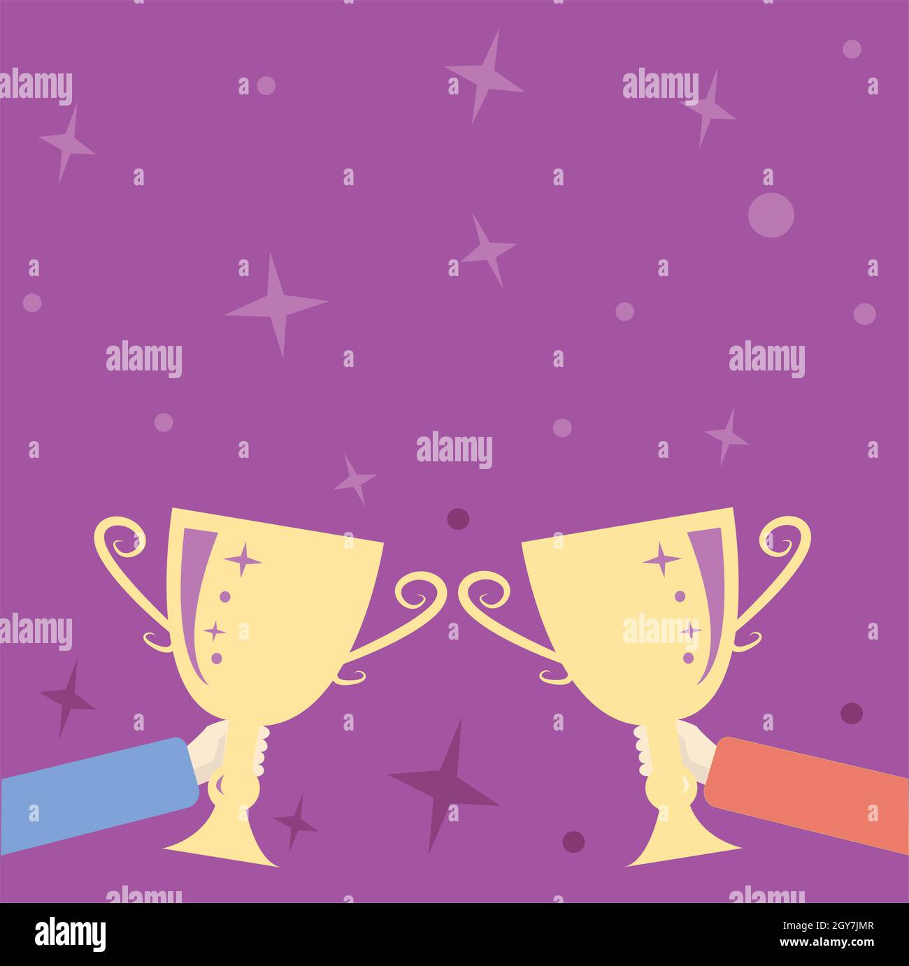 Abstract Victory Reward Ceremony, Celebrating New Winner Concept Stock ...