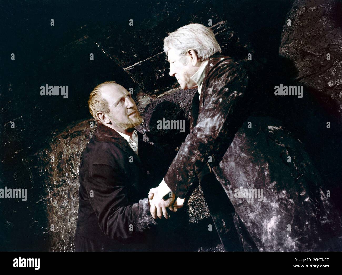 Les Misérables Year 1958 France Director JeanPaul Le Chanois Bourvil, Jean Gabin Stock