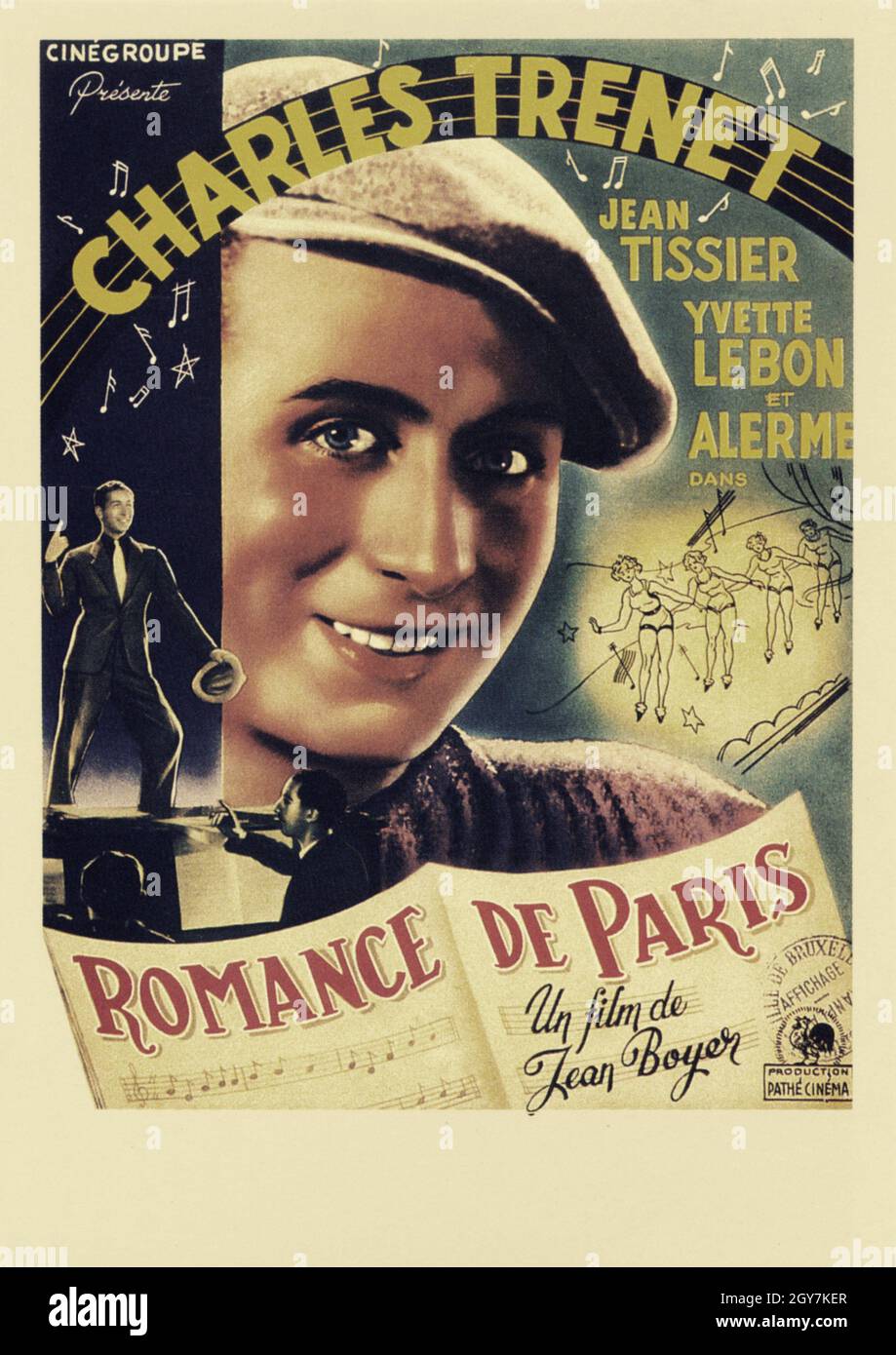 Romance de Paris Year : 1941  France Direcror : Jean Boyer French poster Stock Photo