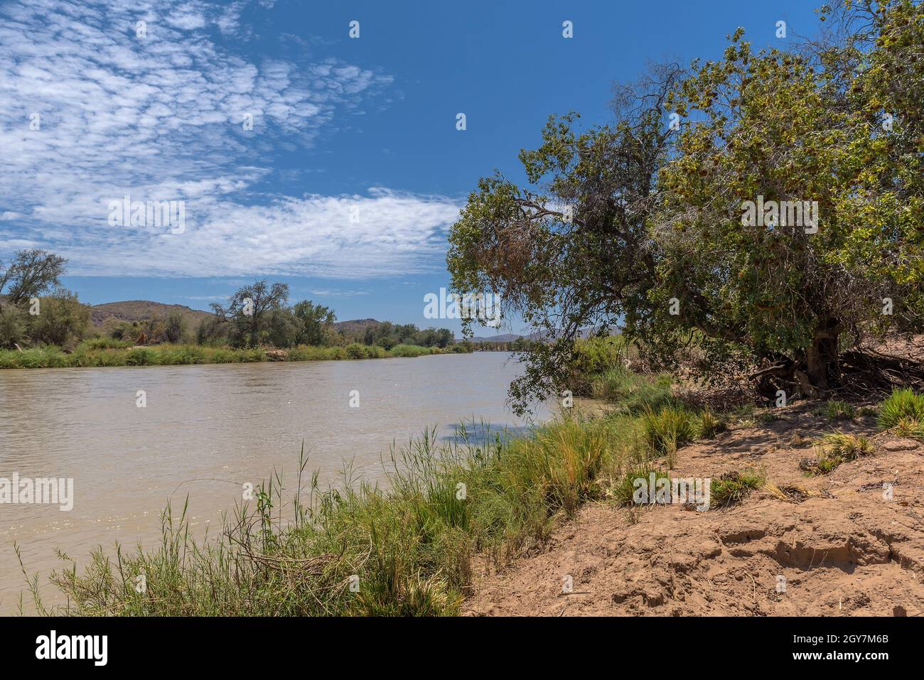 Angolan River Stream water flowing beach between hi-res stock photography and images ...