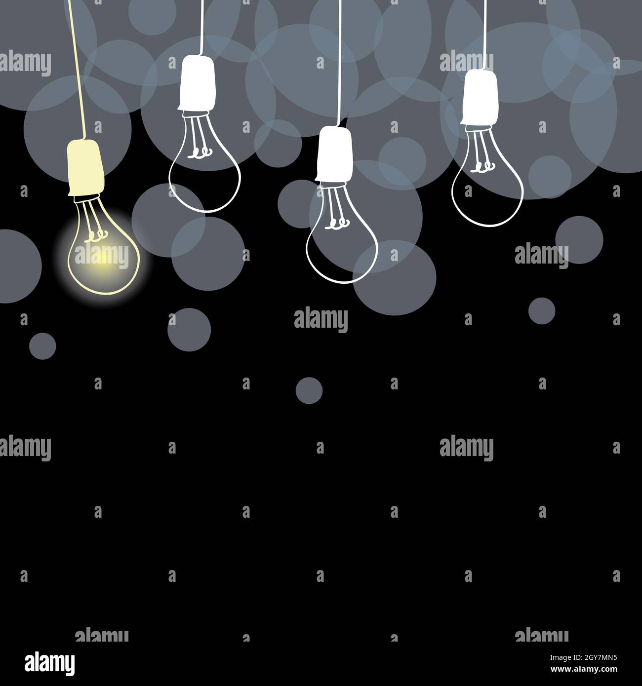 Abstract Displaying Different Ideas, Lights Presenting Intellect ...