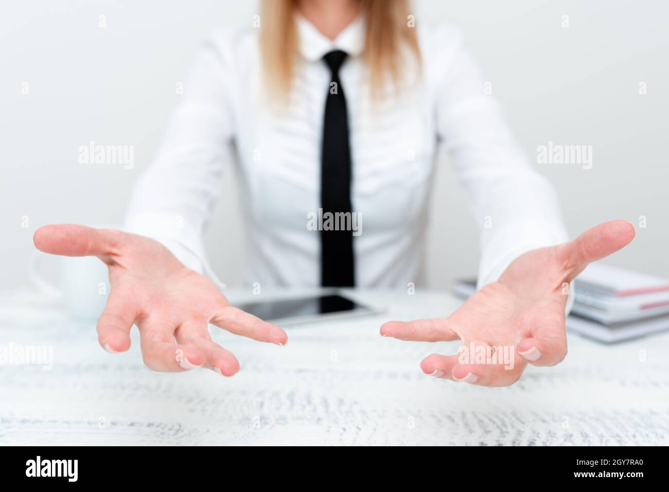 Developer Discussing Gadget Upgrade, Presenting Technical Specs Stock Photo