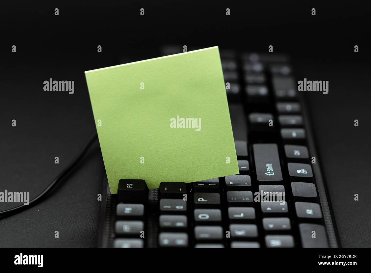 Copying Old Ideas And Creating New Ones, Transferring Written Notes Stock Photo