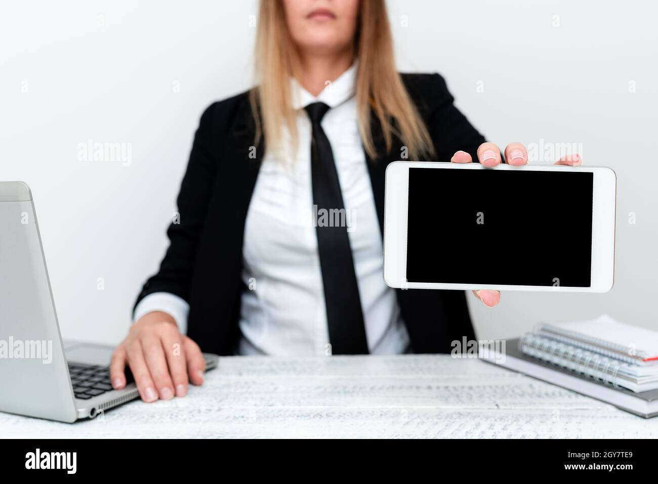 Instructor Teaching Different Skills, Teacher Explaining New Methods Stock Photo