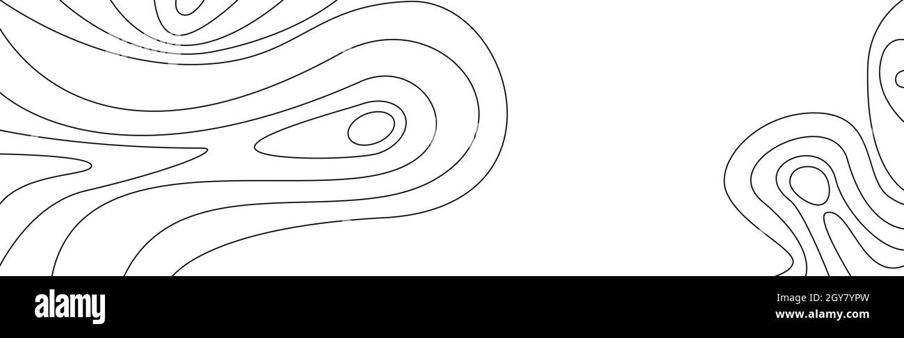 Wavy black lines on a white background - Vector illustration Stock ...