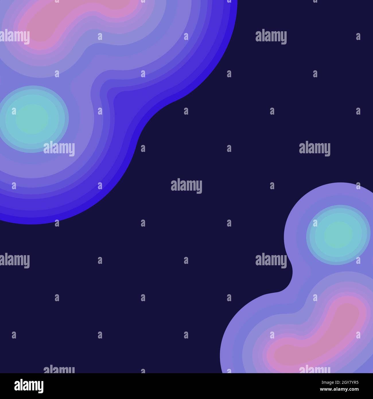 Abstract blue background with wavy lines - Vector illustration Stock ...