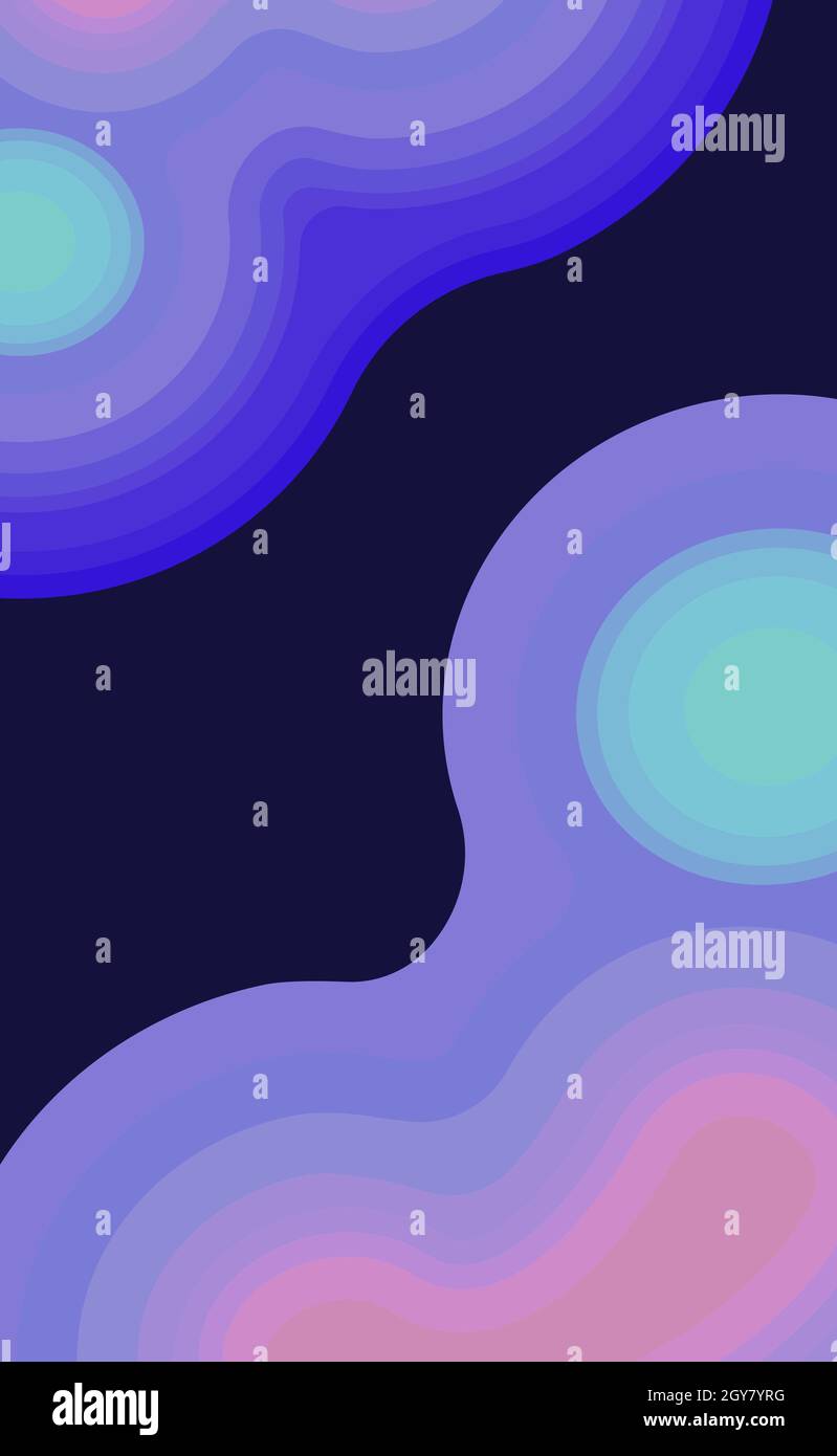 Abstract blue background with wavy lines - Vector illustration Stock ...