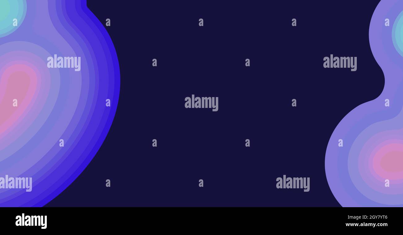 Abstract blue background with wavy lines - Vector illustration Stock ...
