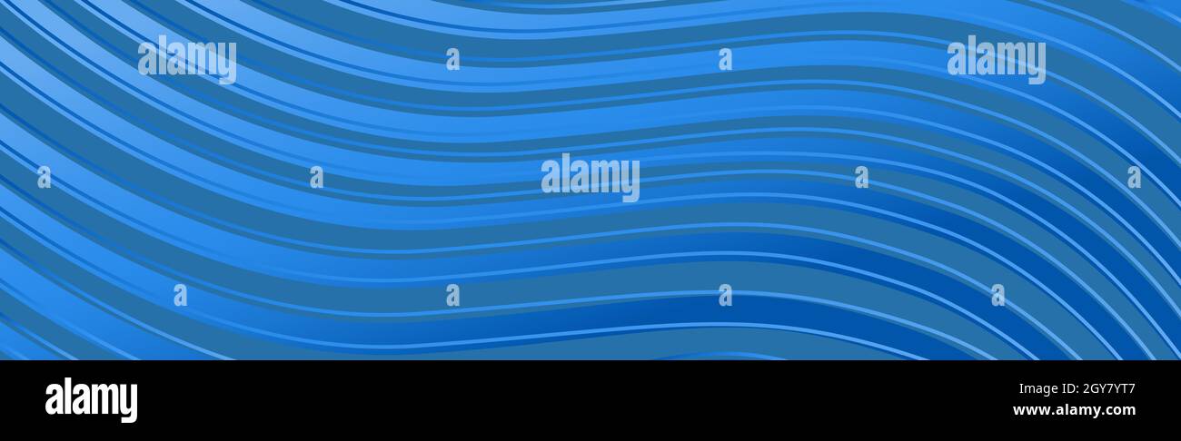 Abstract blue background with wavy lines - Vector illustration Stock ...
