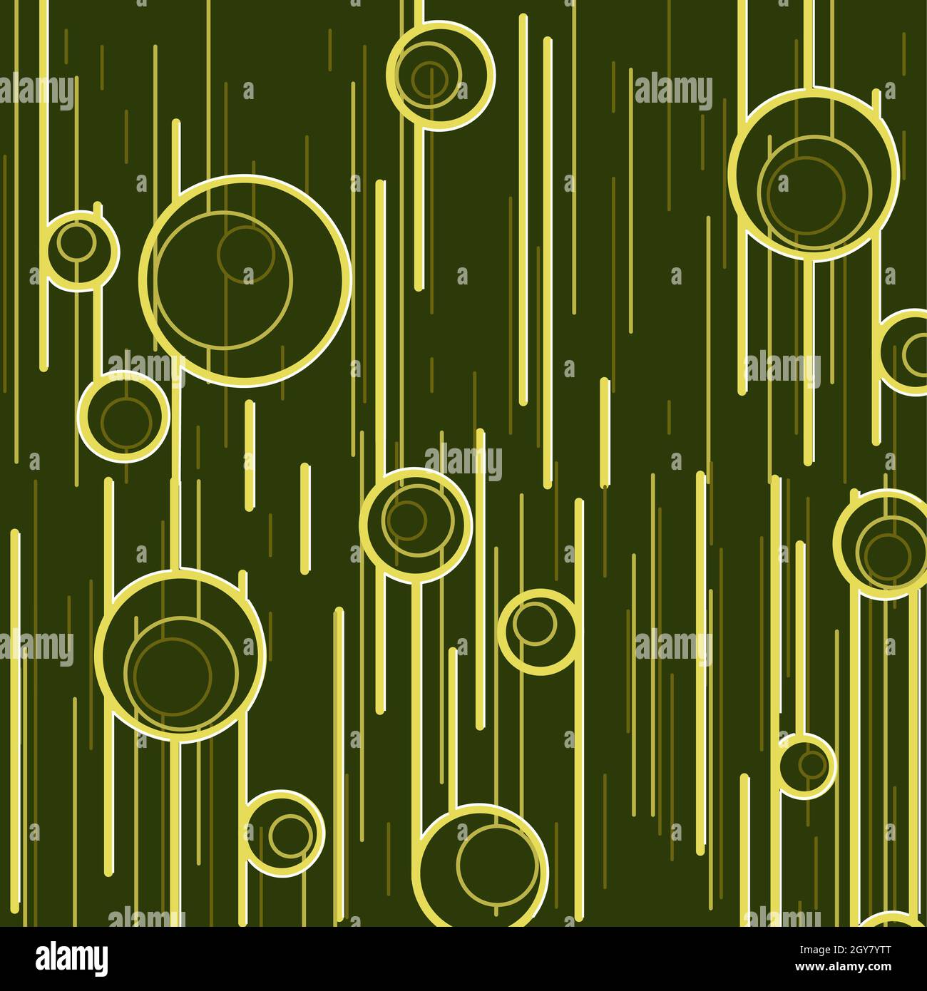 Abstract green background with yellow lines - Vector illustration Stock ...